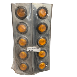 SET OF FRONT AIR CLEANER LIGHT BARS FOR A PETERBILT 379