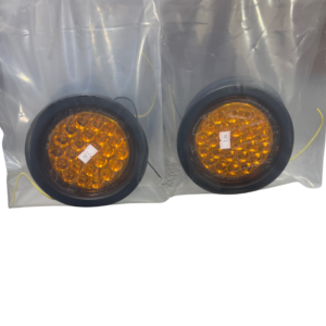 4 inch round amber lights